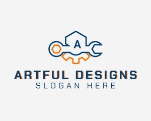 Mechanical Wrench Garage logo design