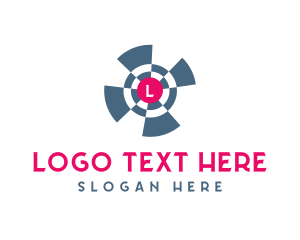 Centre - Helix Target Mark logo design