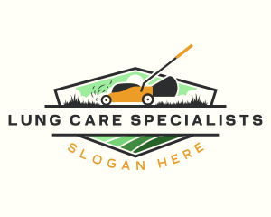 Lawn Care Landscaping Grass logo design