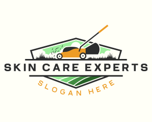 Lawn Care Landscaping Grass logo design