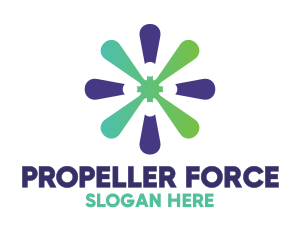 Propeller - Aviation Propeller Blade logo design