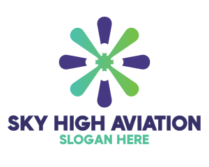 Aviation Propeller Blade logo design