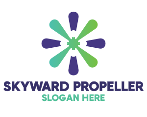 Aviation Propeller Blade logo design