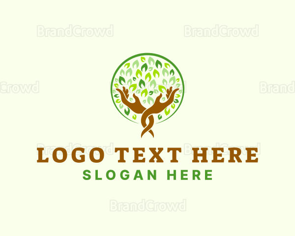 Nature Tree Hand Logo