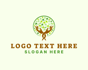 Nature Tree Hand  Logo