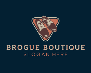 Vintage Brogues Shoes logo design