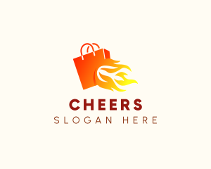 Fire Shopping Bag Logo