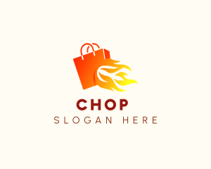 Fire Shopping Bag Logo