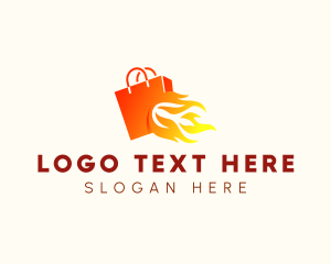 Fire Shopping Bag Logo