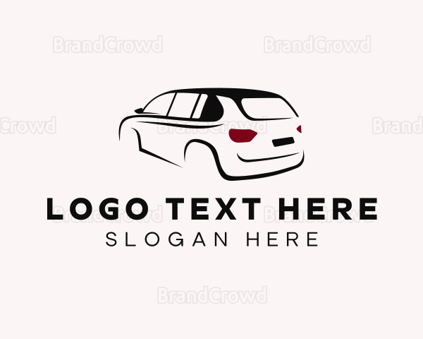 SUV Transport Car Logo