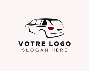 SUV Transport Car Logo