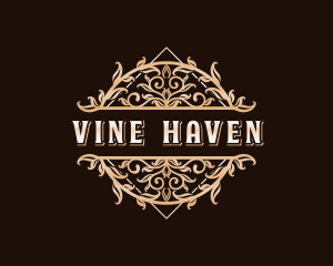 Premium Vine Ornamental logo design