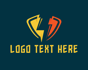 Voltage - Energy Thunderbolt Lightning logo design