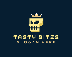 Gaming Pixel Skull Logo
