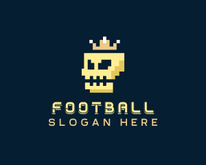 Gaming Pixel Skull Logo