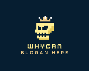 Gaming Pixel Skull Logo