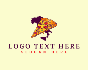 Italy - Italy Pizza Slice logo design