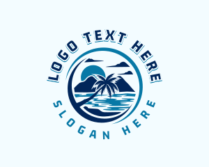 Wave - Palm Tree Mountain Resort logo design