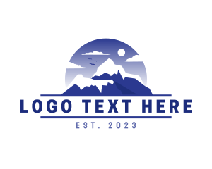 Travel - Ice Mountain Outdoor Adventure logo design