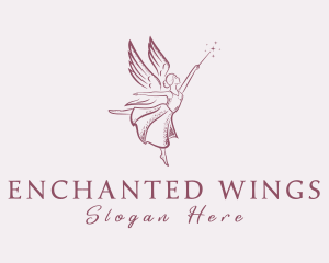 Magic Wand Fairy logo design