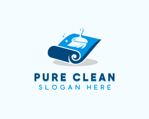 Carpet Broom Cleaning logo design