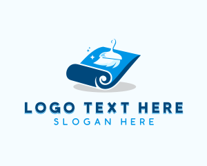 Carpet - Carpet Broom Cleaning logo design