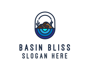 Cactus Desert Oasis logo design