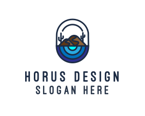 Cactus Desert Oasis logo design