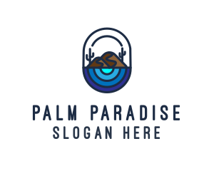 Cactus Desert Oasis logo design