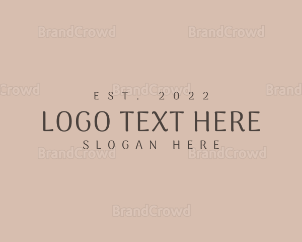 Luxury Corporate Wordmark Logo