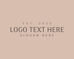 Luxury Corporate Wordmark logo design