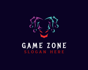 Sinister Jester Clown Gaming logo design