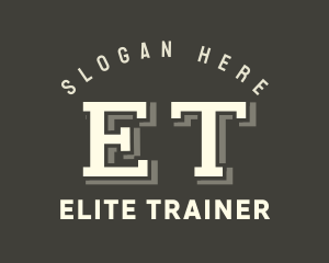 Trainer - Retro Sports Trainer logo design