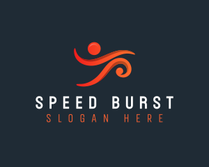 Sprinting - Running Athletic Sports logo design