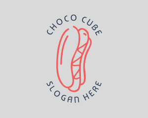 Hot Dog Sandwich Snack Logo