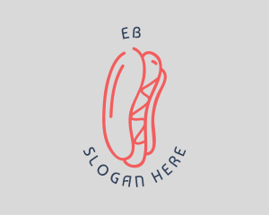 Cuisine - Hotdog Sandwich Snack logo design