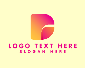 Apps - Modern Fintech Letter D logo design