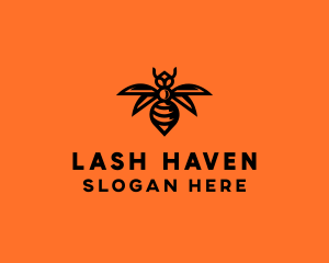 Wasp Wings Flying logo design