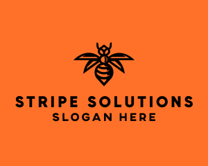 Wasp Wings Flying logo design