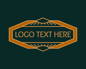 Golden Art Deco Boutique Logo