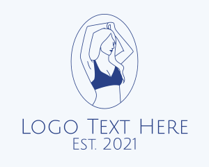 Lingerie - Beauty Woman Model logo design