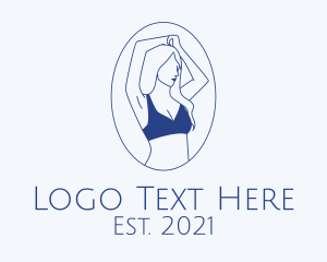 Intimate Apparel - Beauty Woman Model logo design