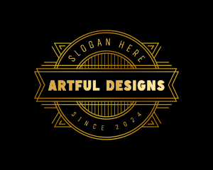 Luxury Art Deco logo design