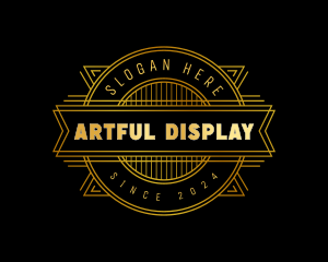 Luxury Art Deco logo design