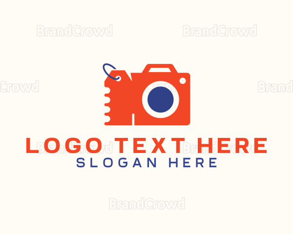 Camera Shopping Tag Coupon Logo