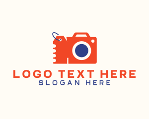 Camera Shopping Tag Coupon logo design