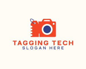 Camera Shopping Tag Coupon logo design