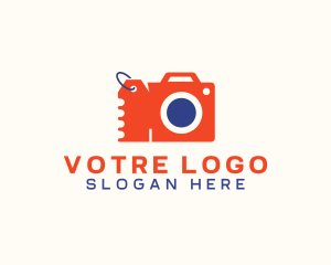 Shopping - Camera Shopping Tag Coupon logo design