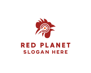 Red Rooster Target logo design