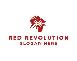 Red Rooster Target logo design